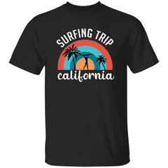 Surfing Trip California | Short Sleeve T-shirt | 100% Cotton