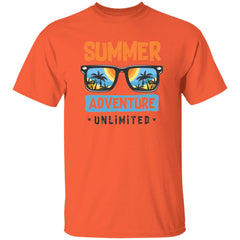 Summer Adventure Unlimited | Short Sleeve T-shirt | 100% Cotton