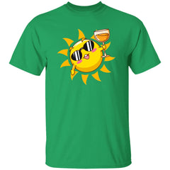 Summer Sun Drinking | Short Sleeve T-shirt | 100% Cotton