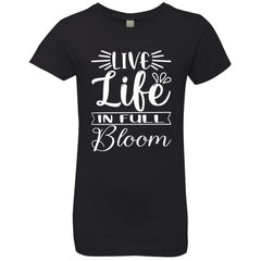 Live Life in Full Bloom | Short Sleeve Kids T-shirt | 100% Cotton