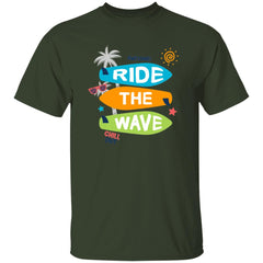 Ride The Wave | Short Sleeve T-shirt | 100% Cotton