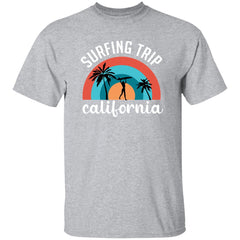 Surfing Trip California | Short Sleeve T-shirt | 100% Cotton