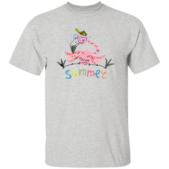 Summer Flamingo | Short Sleeve T-shirt | 100% Cotton