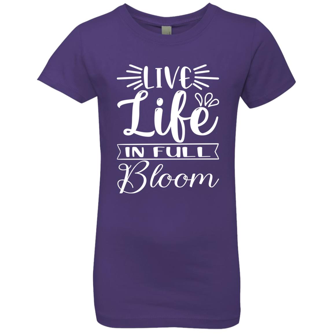 Live Life in Full Bloom | Short Sleeve Kids T-shirt | 100% Cotton