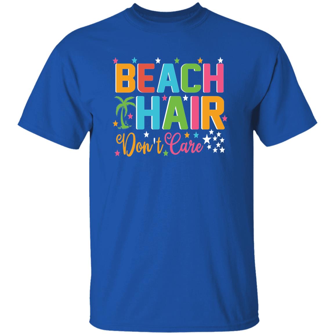 Beach Hair Don't Care | Short Sleeve Kids T-shirt | 100% Cotton