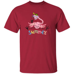Summer Flamingo | Short Sleeve T-shirt | 100% Cotton
