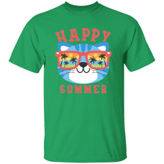 Happy Summer | Short Sleeve T-shirt | 100% Cotton