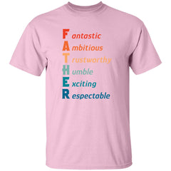 Father Alphabet | Short Sleeve T-shirt | 100% Cotton