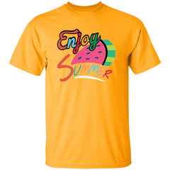 Enjoy Summer | Short Sleeve Kids T-shirt | 100% Cotton