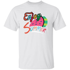 Enjoy Summer | Short Sleeve Kids T-shirt | 100% Cotton