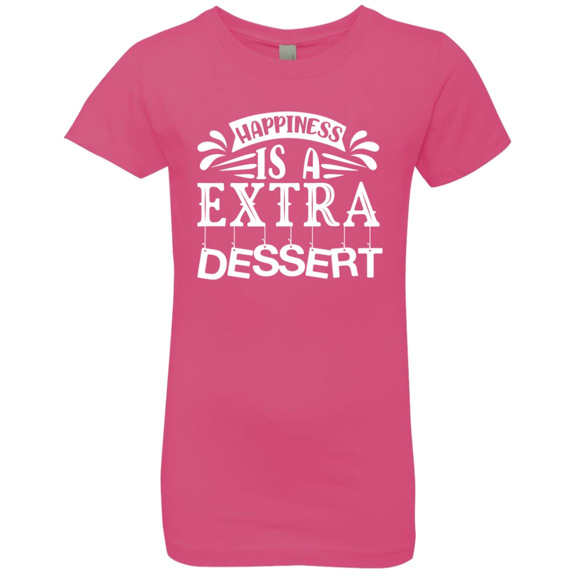 Happiness Is an Extra Dessert | Short Sleeve Kids T-shrit | 100% Cotton