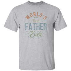 World's Best Father Ever | Short Sleeve T-shirt | 100% Cotton