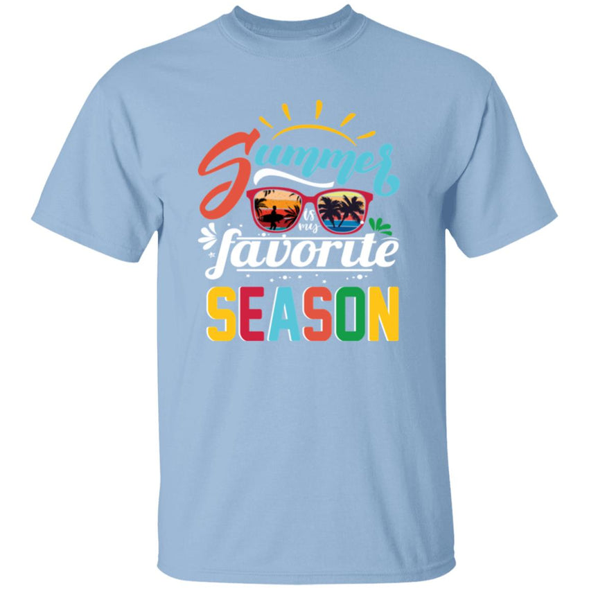 Summer Is My Favorite Season | Short Sleeve Kids T-shirt | 100% Cotton