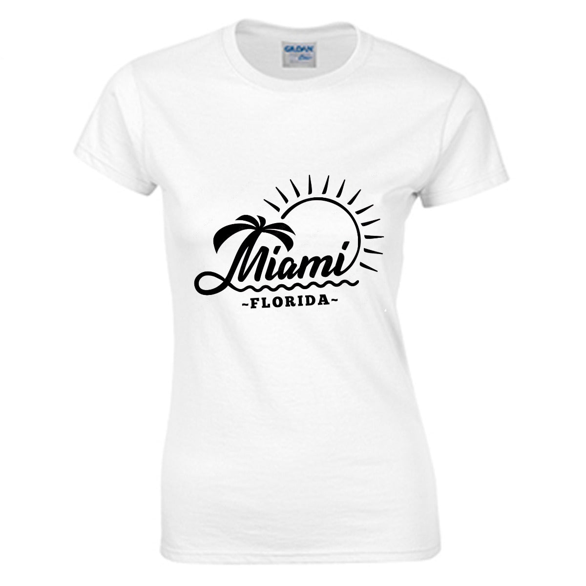 Miami Florida Women's T-shirt (100% Cotton) - T0368