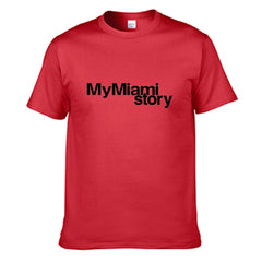 My Miami Story Men's T-shirt (100% Cotton) - T0354