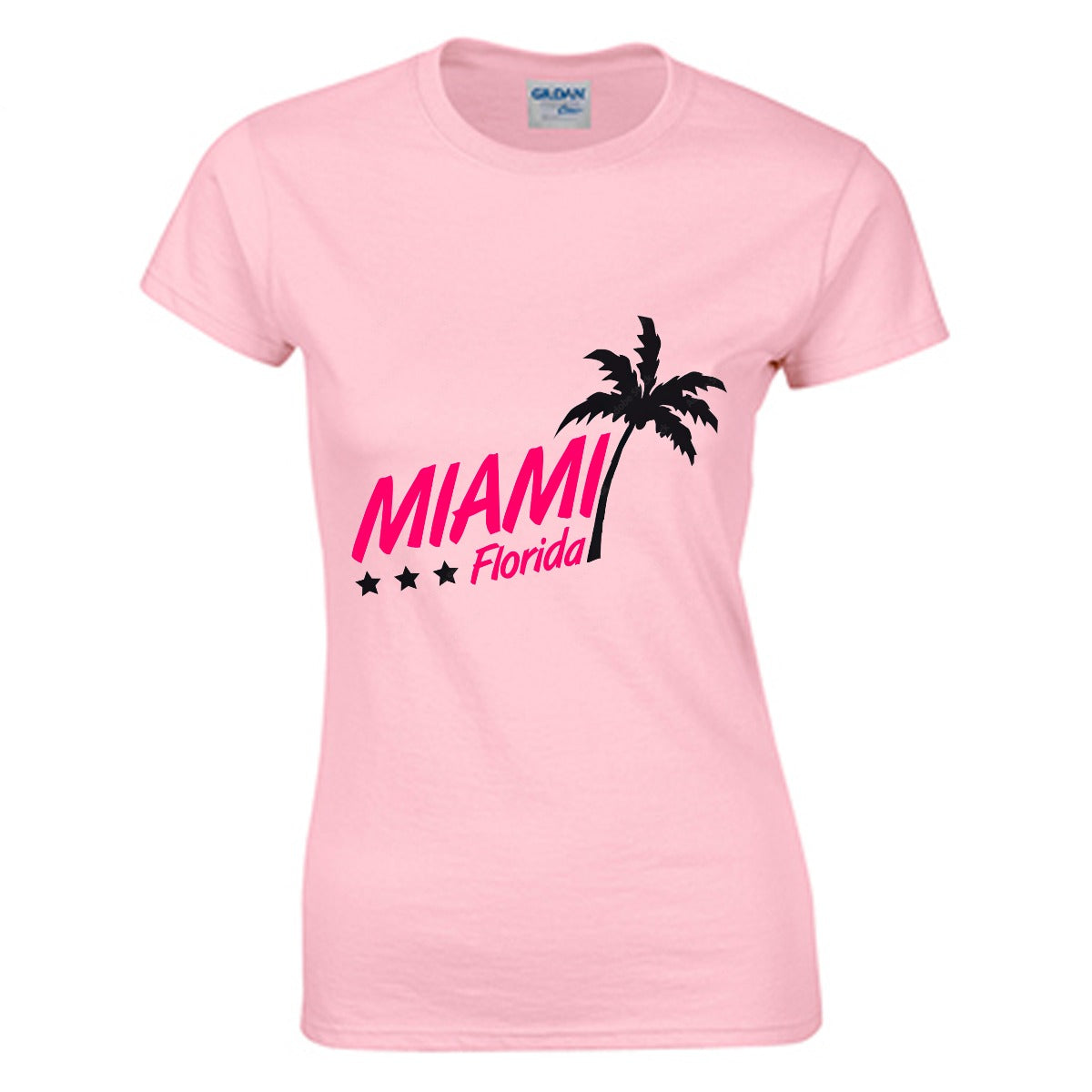 Miami Florida Women's T-shirt (100% Cotton) - T0370