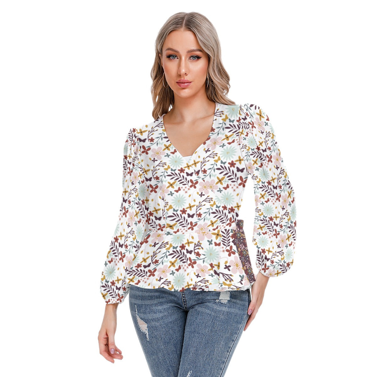 Flora Women's Long Sleeve Shirt - T0201